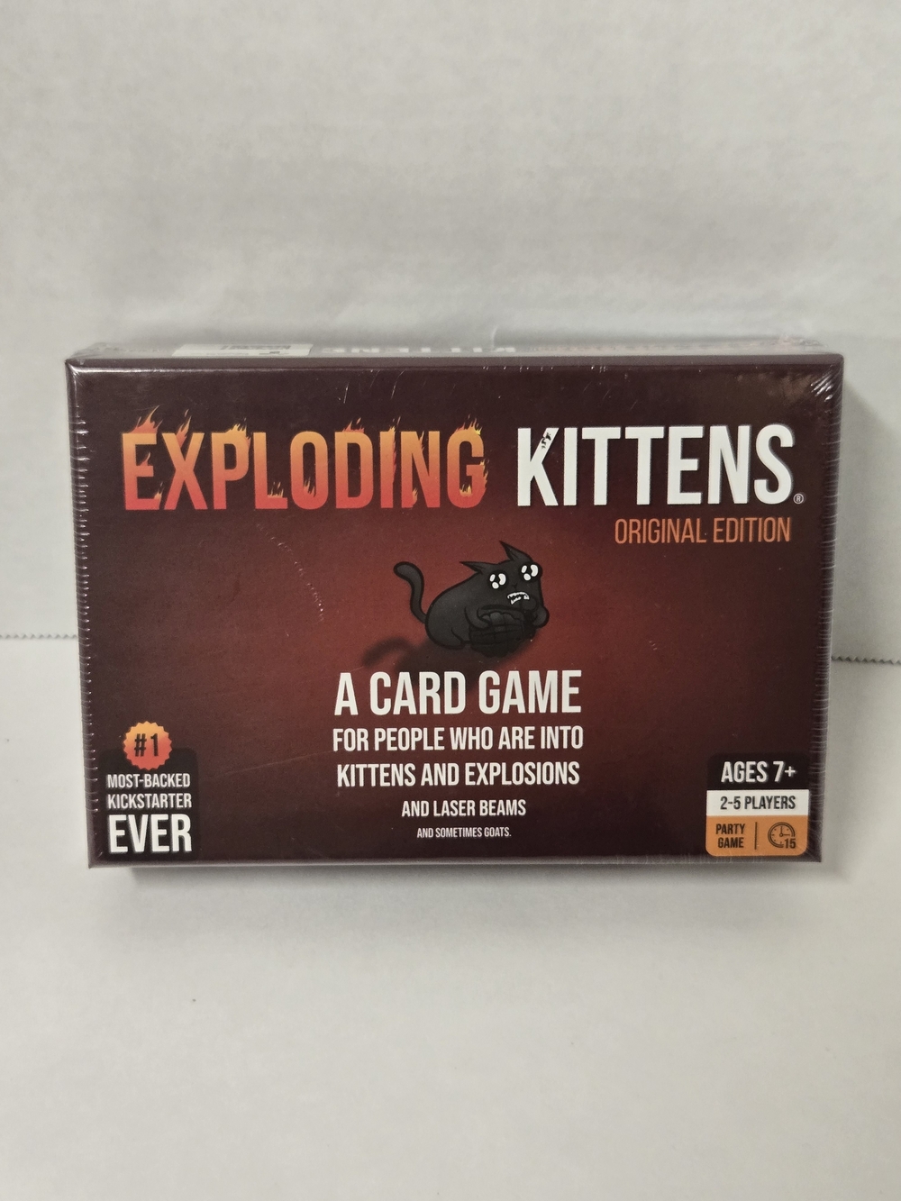 Exploding Kittens Original Edition Card Game - Red/Brown Box